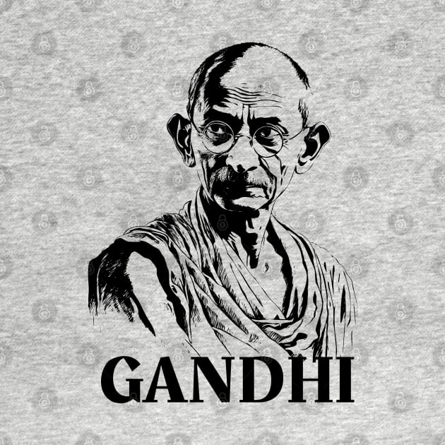 Mahatma Gandhi, Social Activist by UrbanLifeApparel